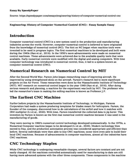 cnc thesis